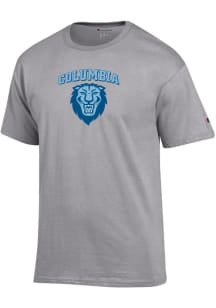 Champion Columbia University Lions Grey Jersey Short Sleeve T Shirt