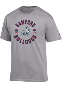 Champion Samford University Bulldogs Grey Jersey Short Sleeve T Shirt