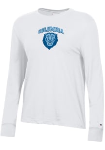 Champion Columbia University Lions Womens White Core LS Tee