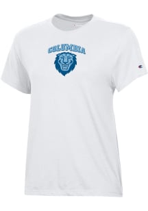 Champion Columbia University Lions Womens White Core Short Sleeve T-Shirt