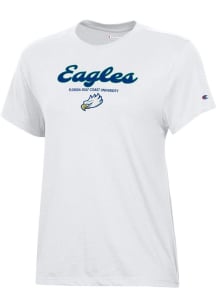 Champion Florida Gulf Coast Eagles Womens White Core Short Sleeve T-Shirt