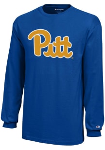 Champion Pitt Panthers Youth Blue Core Long Sleeve T-Shirt