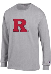 Champion Rutgers Scarlet Knights Grey Jersey Long Sleeve T Shirt