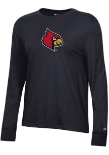 Champion Louisville Cardinals Womens Black Core LS Tee