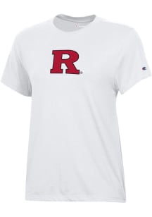 Champion Rutgers Scarlet Knights Womens White Core Short Sleeve T-Shirt