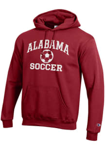 Champion Alabama Crimson Tide Mens Cardinal Soccer Powerblend Long Sleeve Hoodie