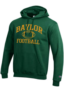 Champion Baylor Bears Mens Green Football Football Powerblend Long Sleeve Hoodie