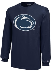 Champion Penn State Nittany Lions Youth Navy Blue Core Long Sleeve T-Shirt