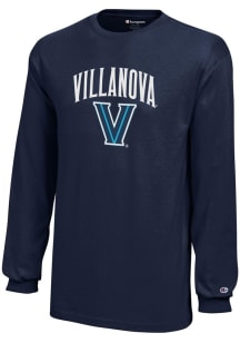 Champion Villanova Wildcats Youth Navy Blue Core Long Sleeve T-Shirt