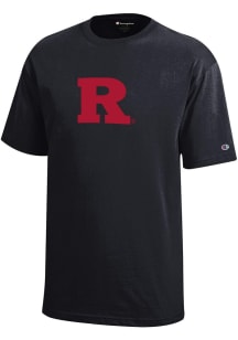 Champion Rutgers Scarlet Knights Youth Black Core Short Sleeve T-Shirt