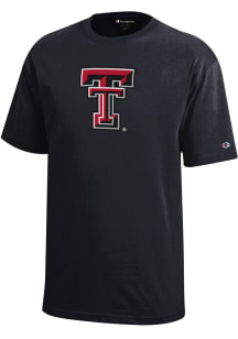 Champion Texas Tech Red Raiders Youth Black Core Short Sleeve T-Shirt