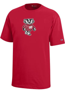 Champion Wisconsin Badgers Youth Red Core Short Sleeve T-Shirt
