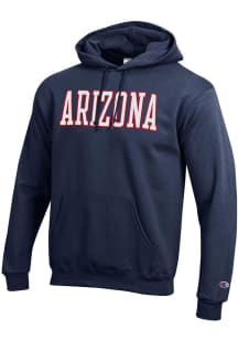 Champion Arizona Wildcats Mens Navy Blue Powerblend Long Sleeve Hoodie