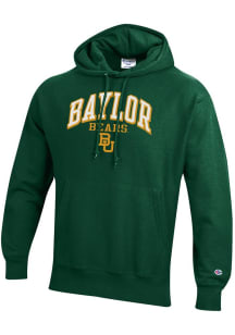 Champion Baylor Bears Mens Green Reverse Weave Long Sleeve Hoodie