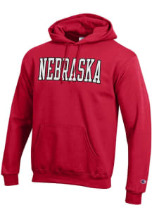 Champion Nebraska Cornhuskers Mens Red Powerblend Long Sleeve Hoodie