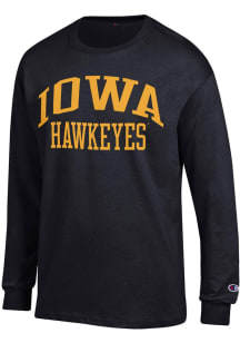 Champion Iowa Hawkeyes Black Jersey Long Sleeve T Shirt