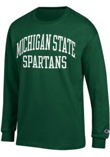 Champion Michigan State Spartans Green Jersey Long Sleeve T Shirt