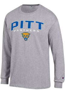 Champion Pitt Panthers Grey Jersey Long Sleeve T Shirt