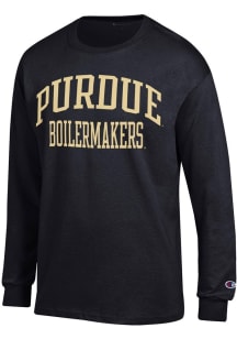Champion Purdue Boilermakers Black Jersey Long Sleeve T Shirt