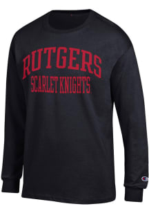 Champion Rutgers Scarlet Knights Black Jersey Long Sleeve T Shirt