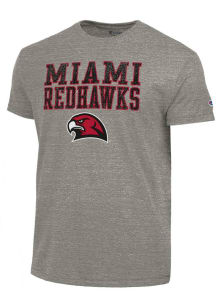 Champion Miami RedHawks Grey Tri-Blend Short Sleeve Fashion T Shirt