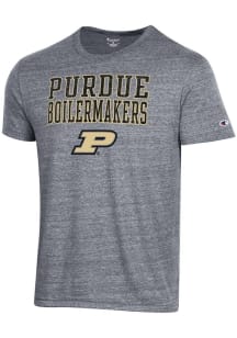 Champion Purdue Boilermakers Grey Tri-Blend Short Sleeve Fashion T Shirt