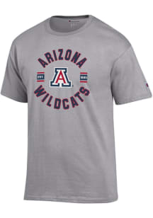 Champion Arizona Wildcats Grey Jersey Short Sleeve T Shirt