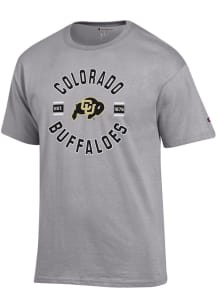 Champion Colorado Buffaloes Grey Jersey Short Sleeve T Shirt