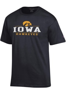 Champion Iowa Hawkeyes Black Jersey Short Sleeve T Shirt