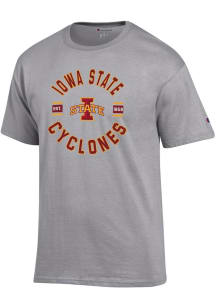 Champion Iowa State Cyclones Grey Jersey Short Sleeve T Shirt