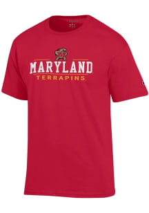 Champion Maryland Terrapins Red Jersey Short Sleeve T Shirt