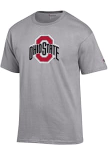 Champion Ohio State Buckeyes Grey Jersey Design Short Sleeve T Shirt