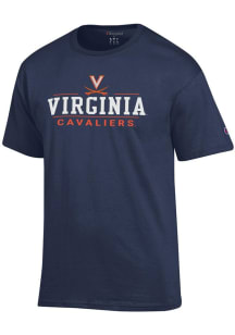 Champion Virginia Cavaliers Navy Blue Jersey Short Sleeve T Shirt