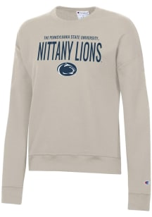 Champion Penn State Nittany Lions Womens Tan Powerblend Crew Sweatshirt