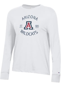 Champion Arizona Wildcats Womens White Core LS Tee