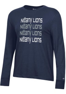 Champion Penn State Nittany Lions Womens Navy Blue Core LS Tee