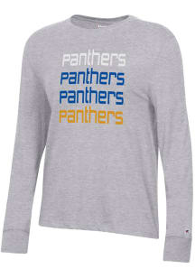 Champion Pitt Panthers Womens Grey Core LS Tee