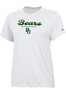 Champion Baylor Bears Womens White Core Short Sleeve T-Shirt