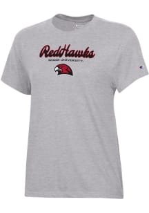 Champion Miami RedHawks Womens Grey Core Short Sleeve T-Shirt