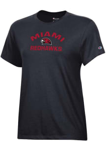 Champion Miami RedHawks Womens Black Core Short Sleeve T-Shirt