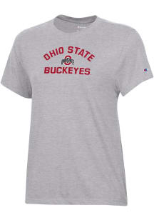 Champion Ohio State Buckeyes Womens Grey Core Short Sleeve T-Shirt
