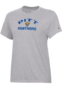 Champion Pitt Panthers Womens Grey Color Core Short Sleeve T-Shirt