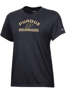 Champion Purdue Boilermakers Womens Black Core Short Sleeve T-Shirt