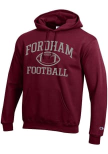 Champion Fordham Rams Mens Maroon Football Football Powerblend Long Sleeve Hoodie