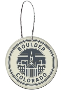 Boulder Navy Blue Circular Acrylic Souvenir Ornament
