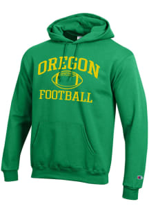 Champion Oregon Ducks Mens Kelly Green Football Football Powerblend Long Sleeve Hoodie