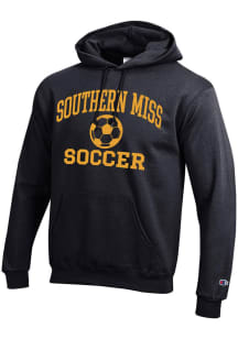 Champion Southern Mississippi Golden Eagles Mens Black Soccer Powerblend Long Sleeve Hoodie