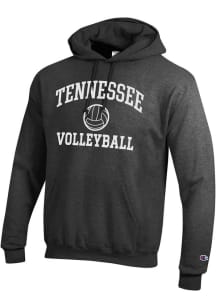 Champion Tennessee Volunteers Mens Grey Volleyball Powerblend Long Sleeve Hoodie