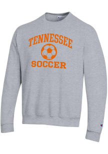 Champion Tennessee Volunteers Mens Grey Soccer Powerblend Long Sleeve Crew Sweatshirt