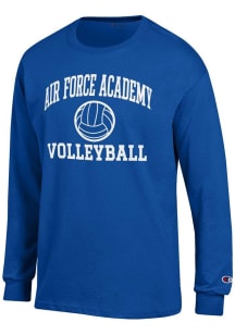 Champion Air Force Falcons Blue Volleyball Jersey Long Sleeve T Shirt